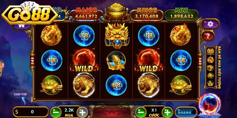 Một số kinh nghiệm chơi kho báu tứ linh tại GO88