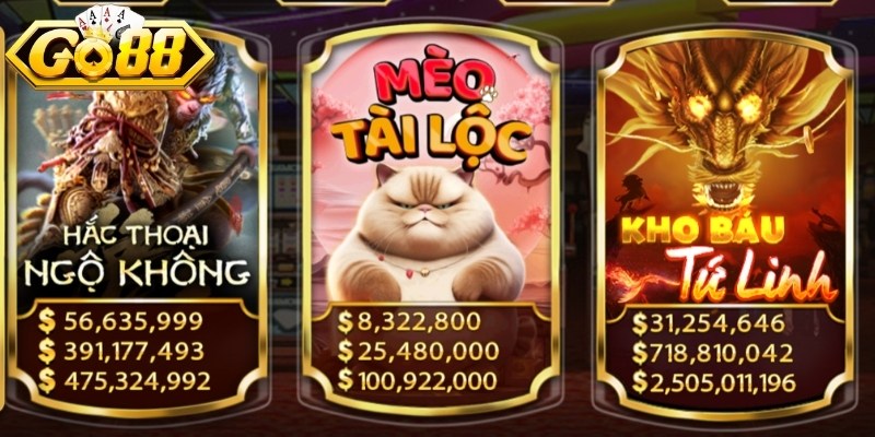 Mèo Tài Lộc Go88 - Slot Game Cuốn Hút Nhất Tại Go88 2026 2 Giao diện chơi Mèo Tài Lộc tại Go88 sinh động, thú vị