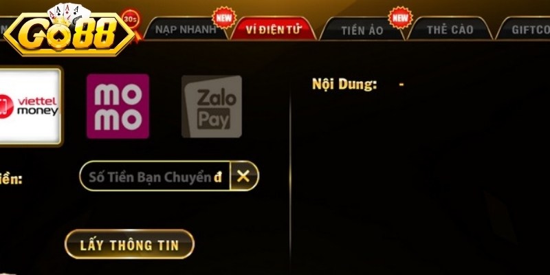 Nạp Rút Tiền Go88 - Quy Trình Thực Hiện Thành Công 100% 1 Nạp rút tiền GO88 hỗ trợ đa dạng hình thức gửi vốn hấp dẫn