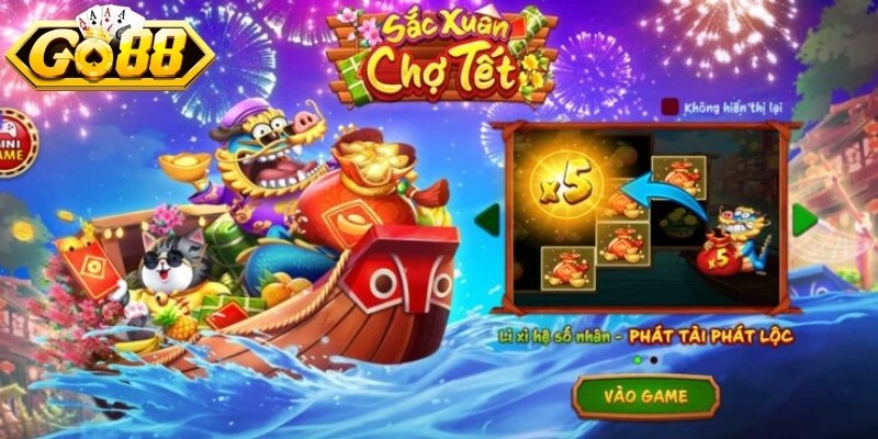 Luật chơi slot game Sắc Xuân Chợ Tết đầy đủ, dễ hiểu